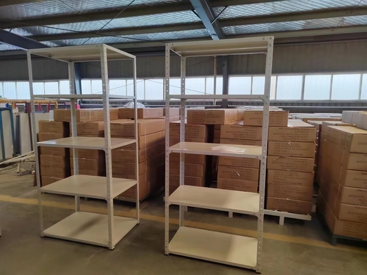 قفسه ذخیره سازی سبک 5 لایه ISO9001 با ظرفیت بارگیری 80 کیلوگرم در هر طبقه