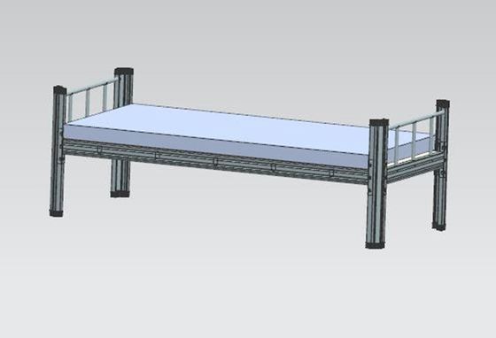 تختخواب فلزی اتاق خواب فلزی قوی L1900mm برای دانشجویان