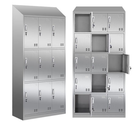 9 محفظه درب قفسه ذخیره سازی از جنس استنلس استیل SS201 SS کابینت حمام