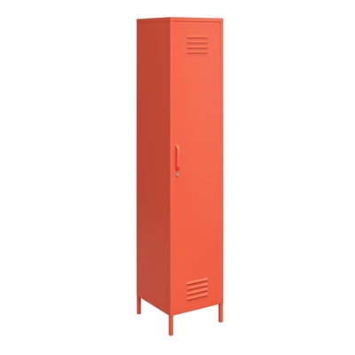 کابینت ذخیره سازی یک قفسه فلزی نارنجی H1700 بسته بندی تخت با پایه های قابل تنظیم