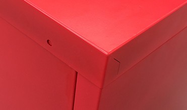 اتاق نشیمن کابینت ذخیره سازی فلزی رنگی 0.6mm / 0.7mm کابینت ایستاده تلویزیون فولادی 4