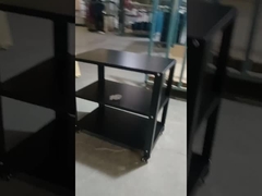 قفسه فلزی 3 لایه با قفسه‌های ذخیره‌سازی قابل تنظیم چرخ